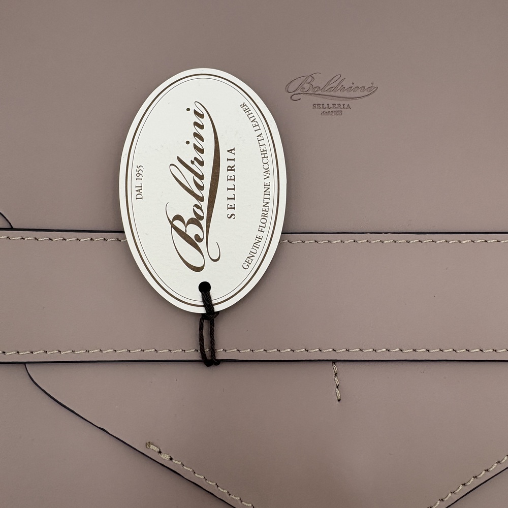 Boldrini Selleria Envelope Clutch, (Beige) Florentine Vacchetta Leather - Picture 2 of 8
